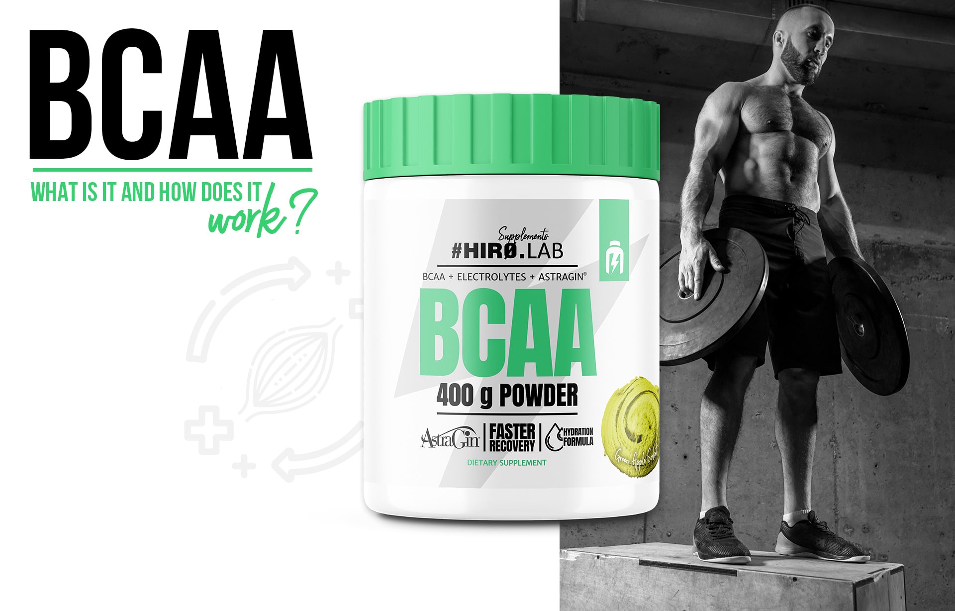 hiro.lab bcaa pulver 400g apfel regeneration