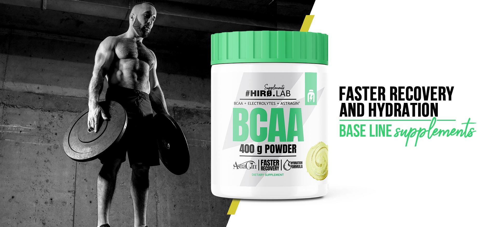 hiro.lab bcaa powder 400g lemon suplement diety