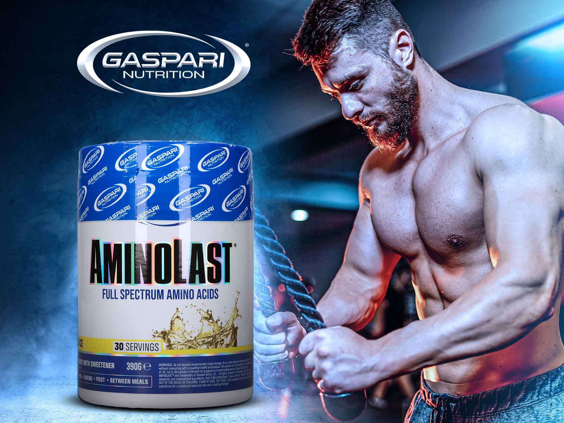 gaspari nutrition aminolast lemon 420g
