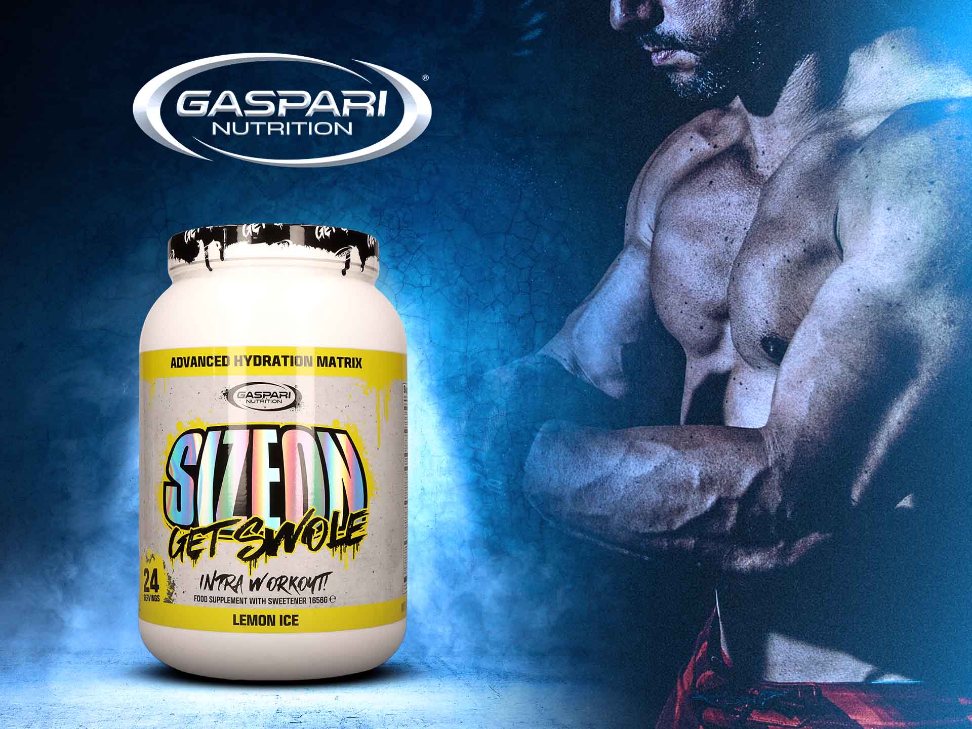 gaspari nutrition sizeon lemon ice 1656g