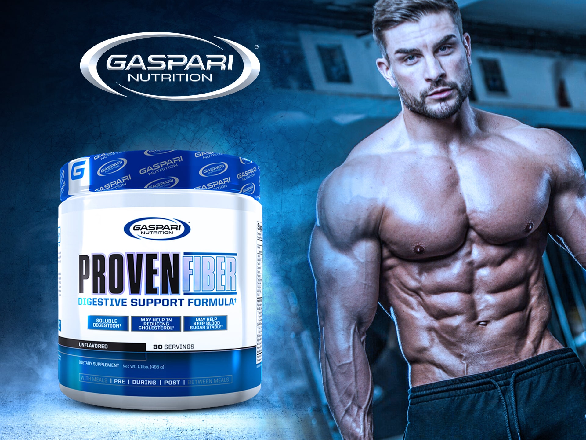 GASPARI NUTRITION Proven Fiber - 495g Ballaststoffe Enzyme Probiotika