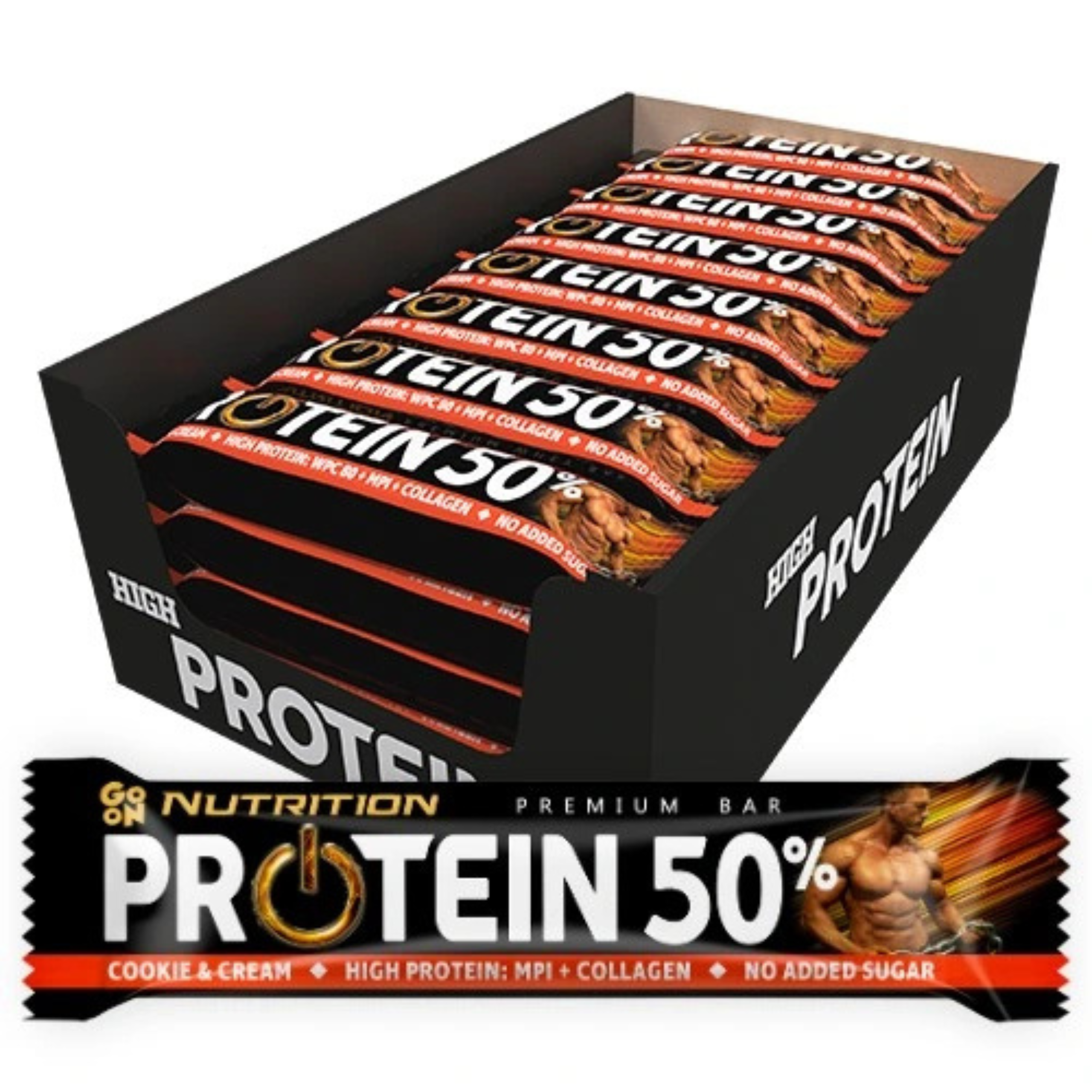 SANTE - Go On Protein 50% - 24x 40g - Cookie & Cream go_on_protein_cookie_52560_x_2560