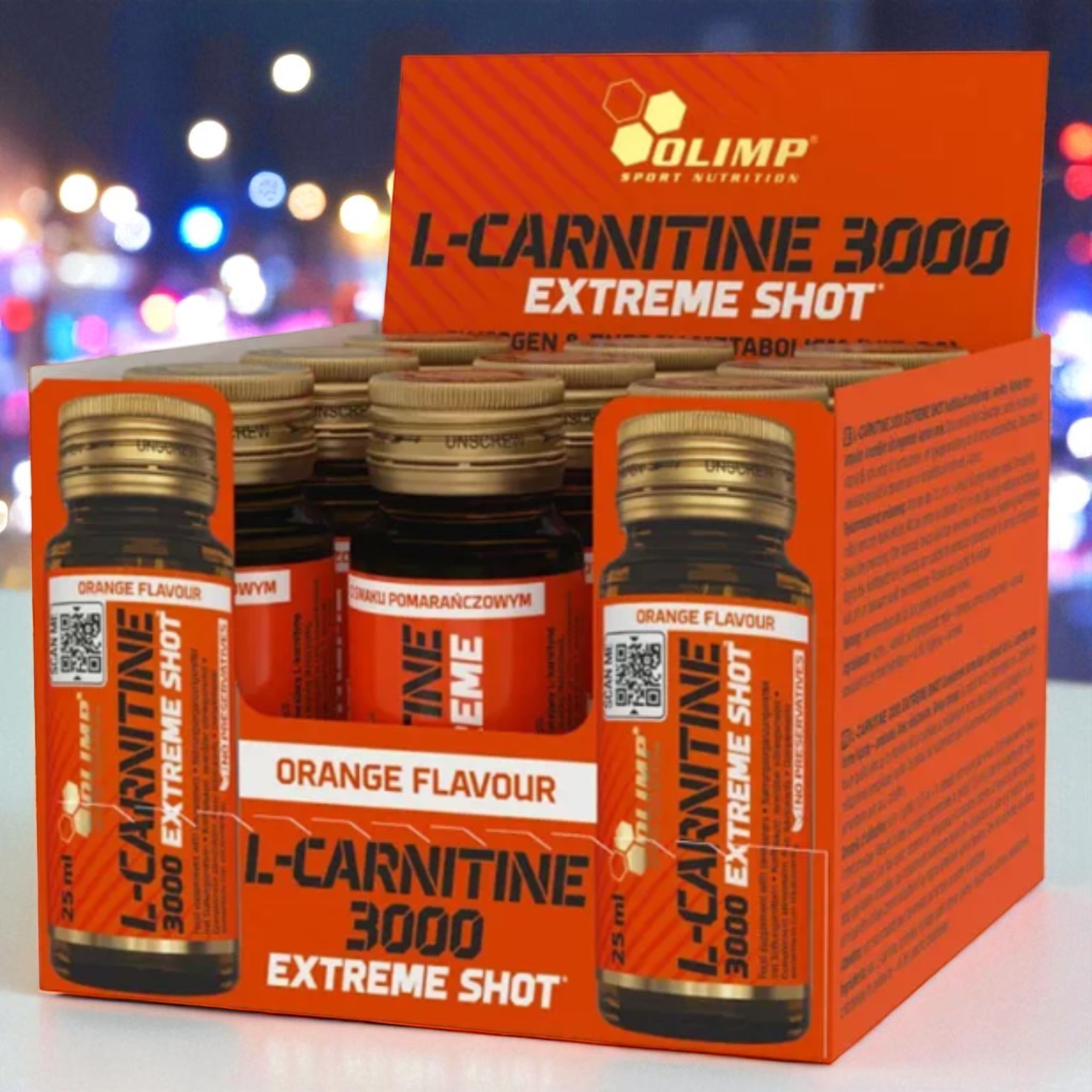 OLIMP - L-Carnitine 3000 Extreme Shot - 9x 25ml - Orange lcarnitine_3000_orange_1_2560x2560