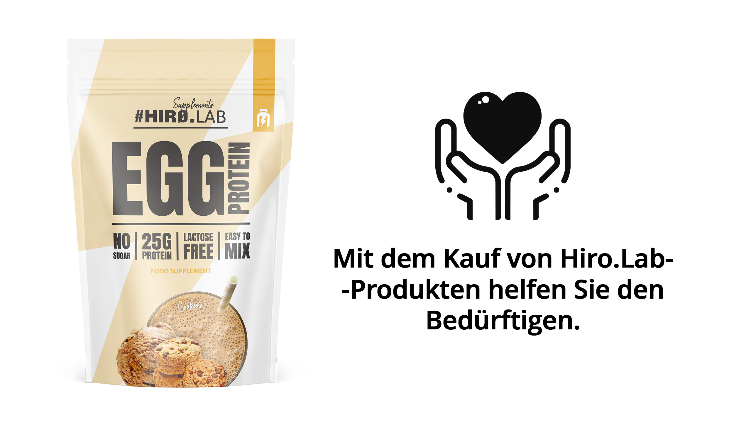 hiro.lab egg protein cookies 750 g