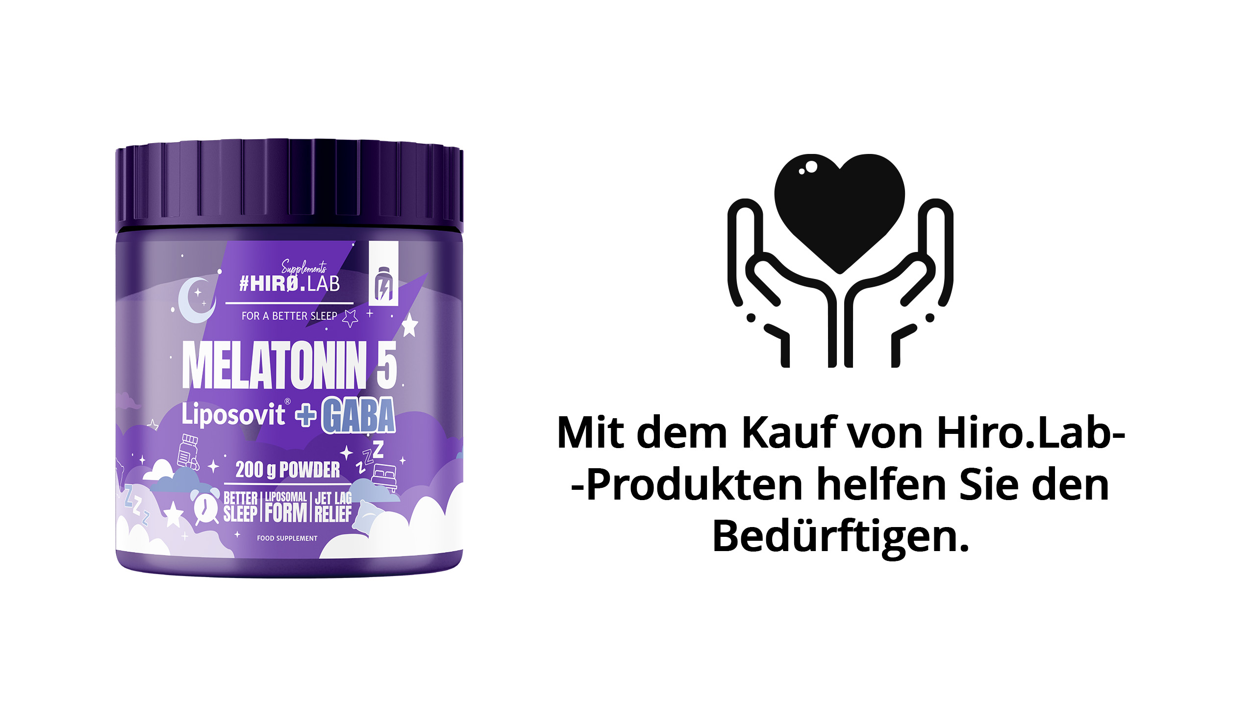 hiro.lab melatonin liposovit gaba 200g