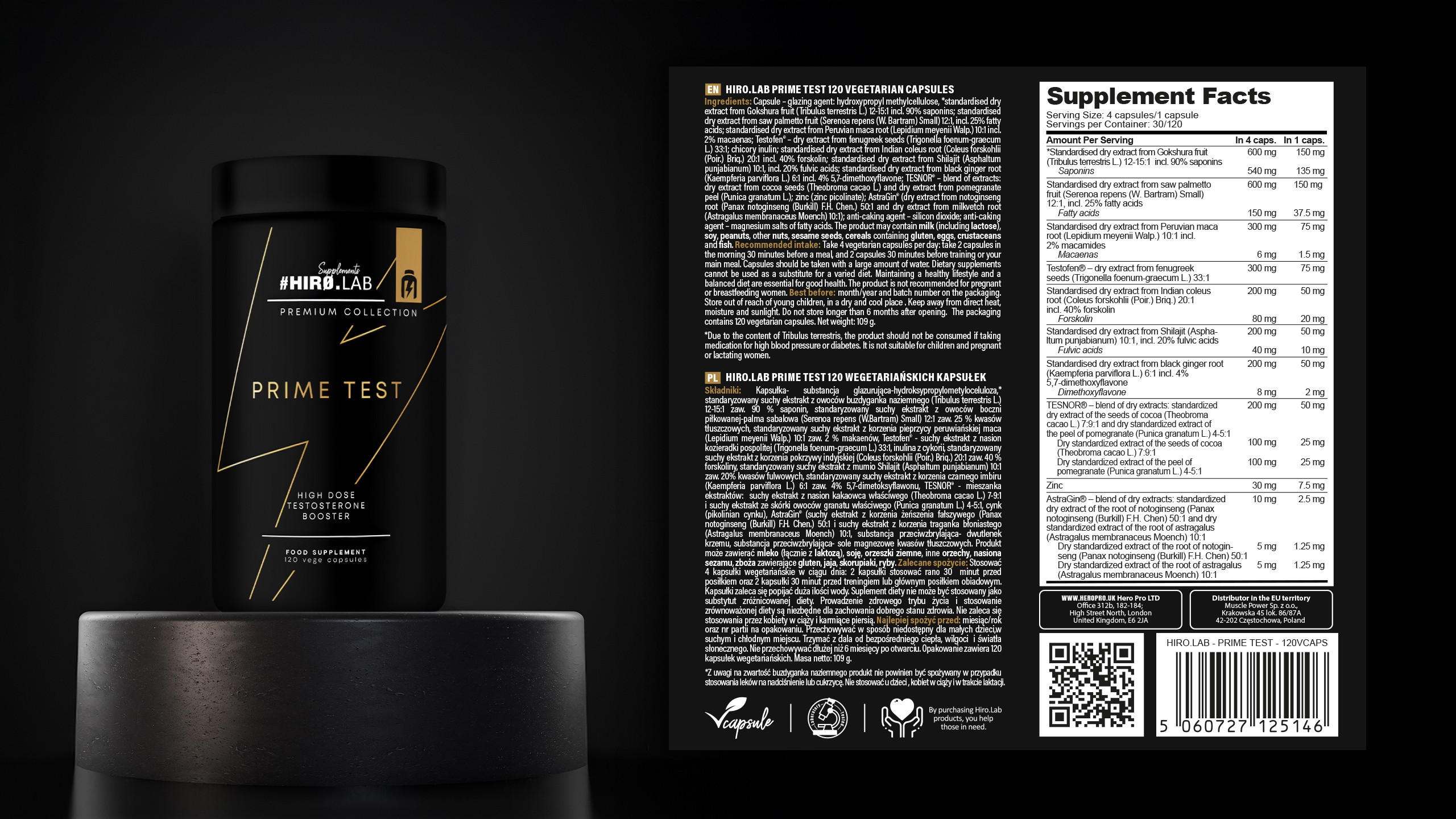 hirolab prime test 120vcaps