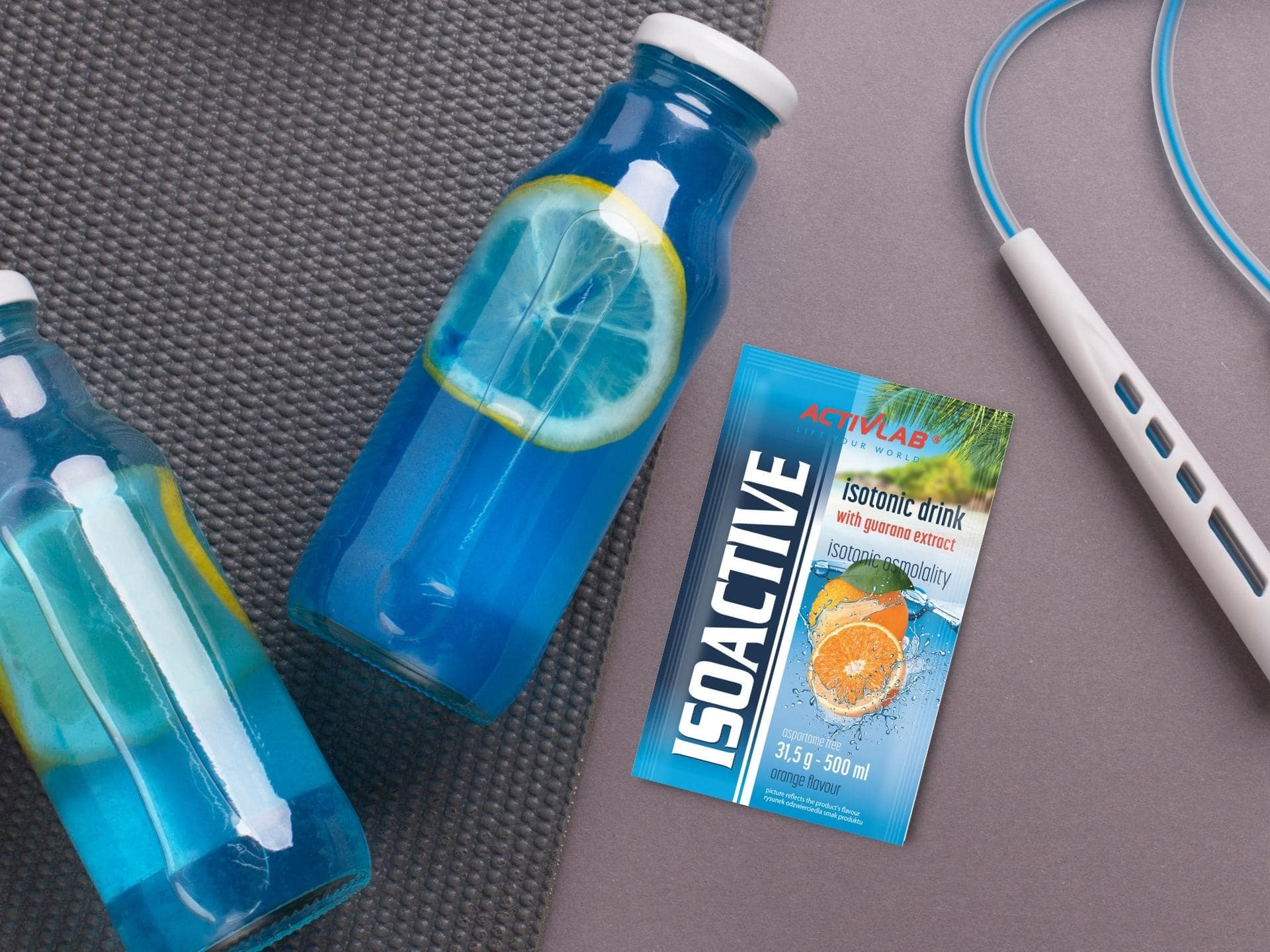 Iso Active Tüte zur Körperhydratation orange