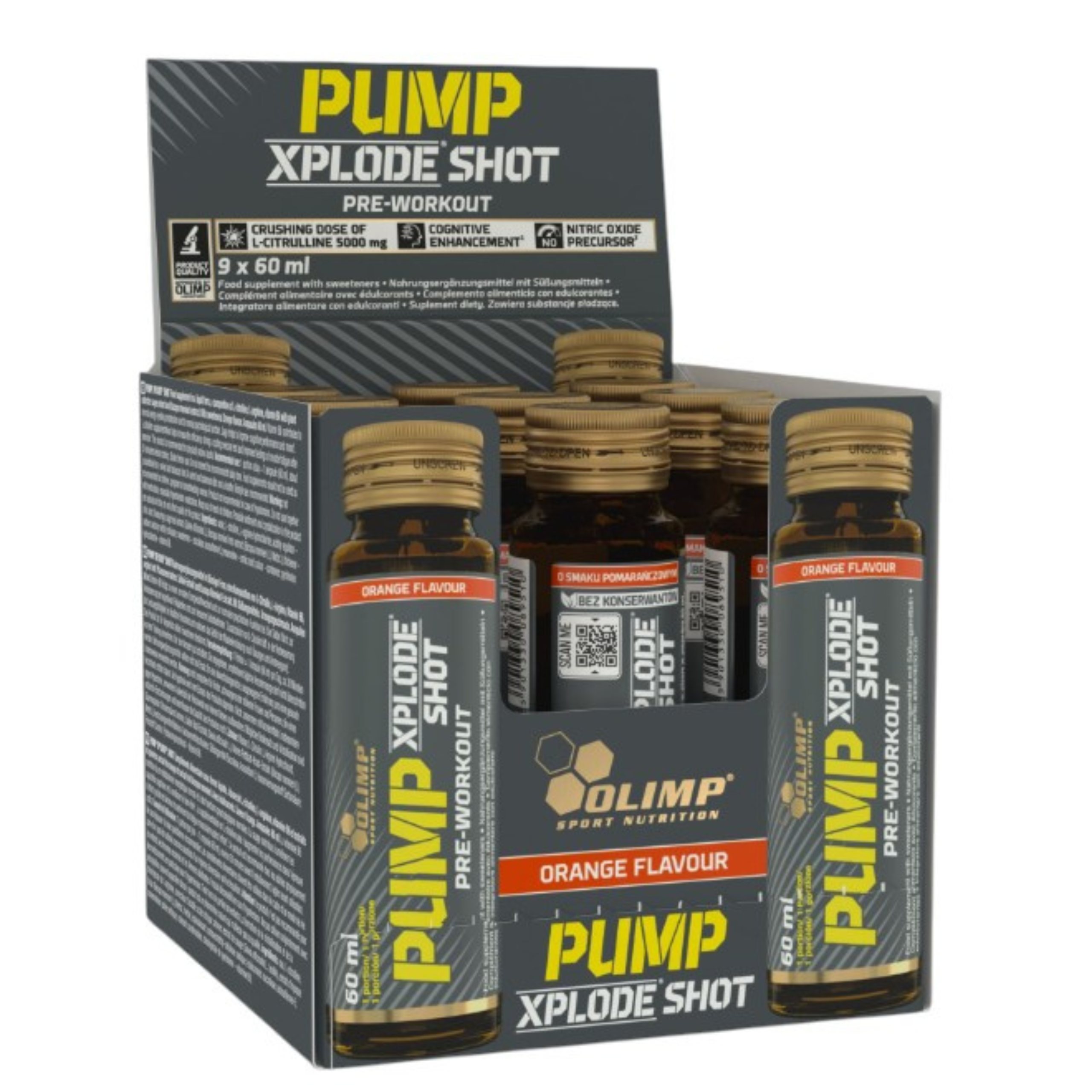 OLIMP - Pump Xplode Shot - 9x 60ml  pump_shot_orange_2560x2560