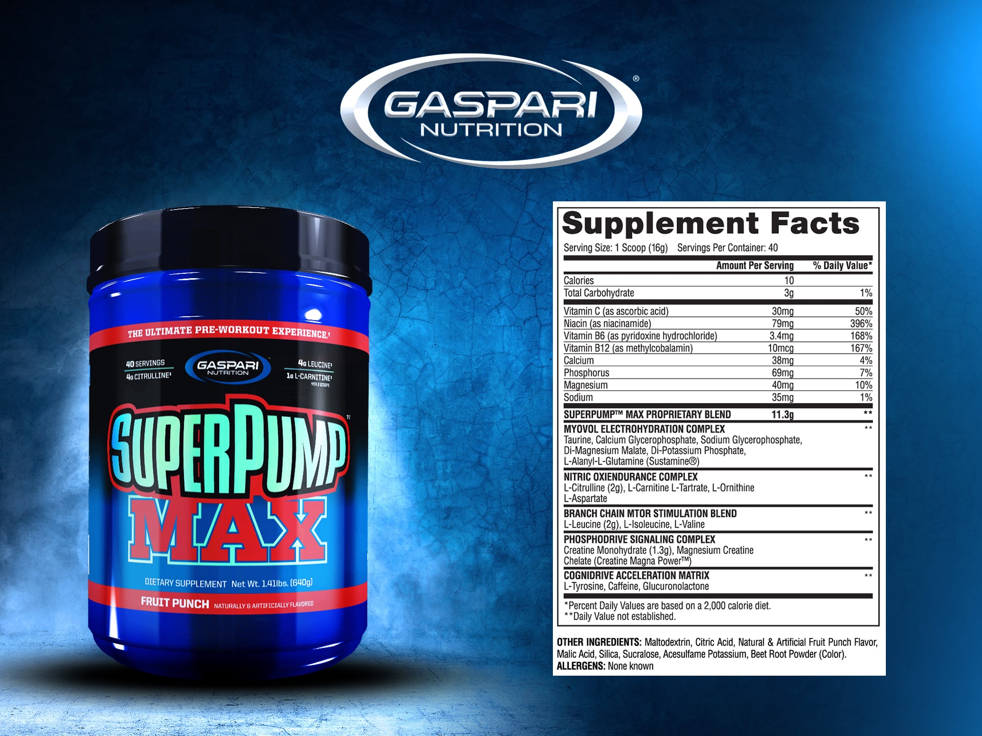 booster azotowy Super Pump Max blue rapberry