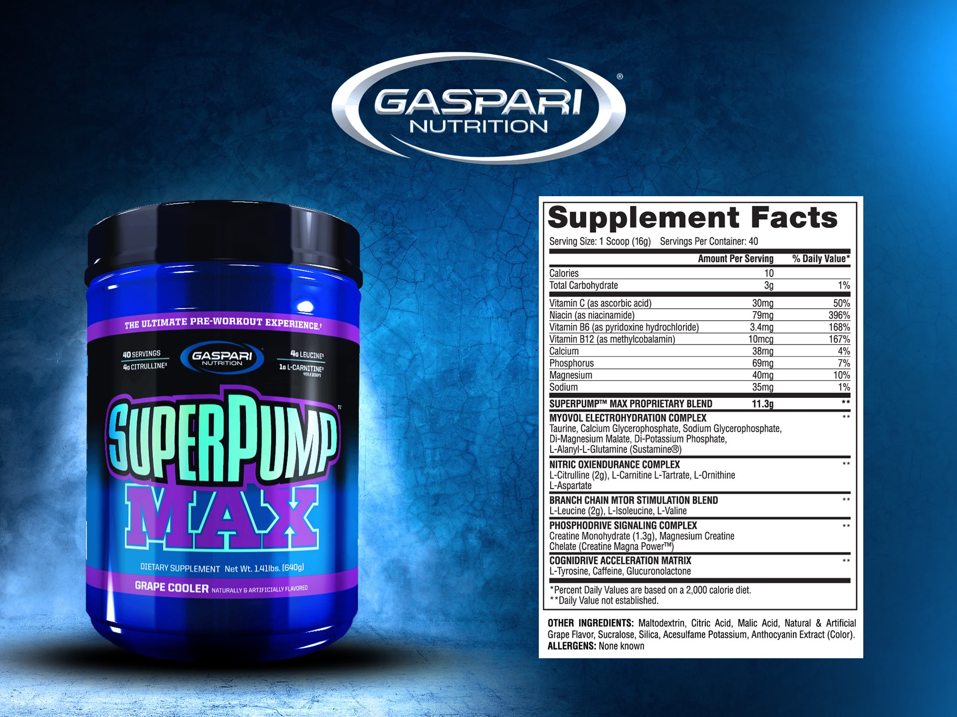 Stickstoff-Booster Super Pump Max grape