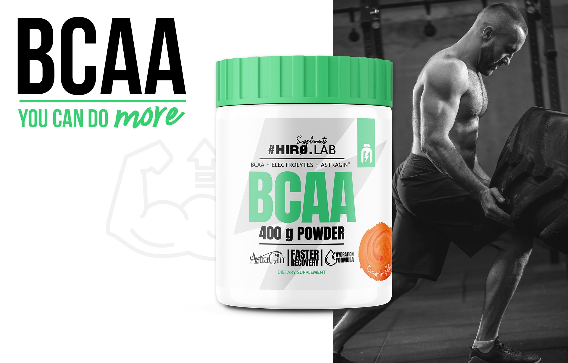 hiro.lab bcaa powder 400g orange działanie