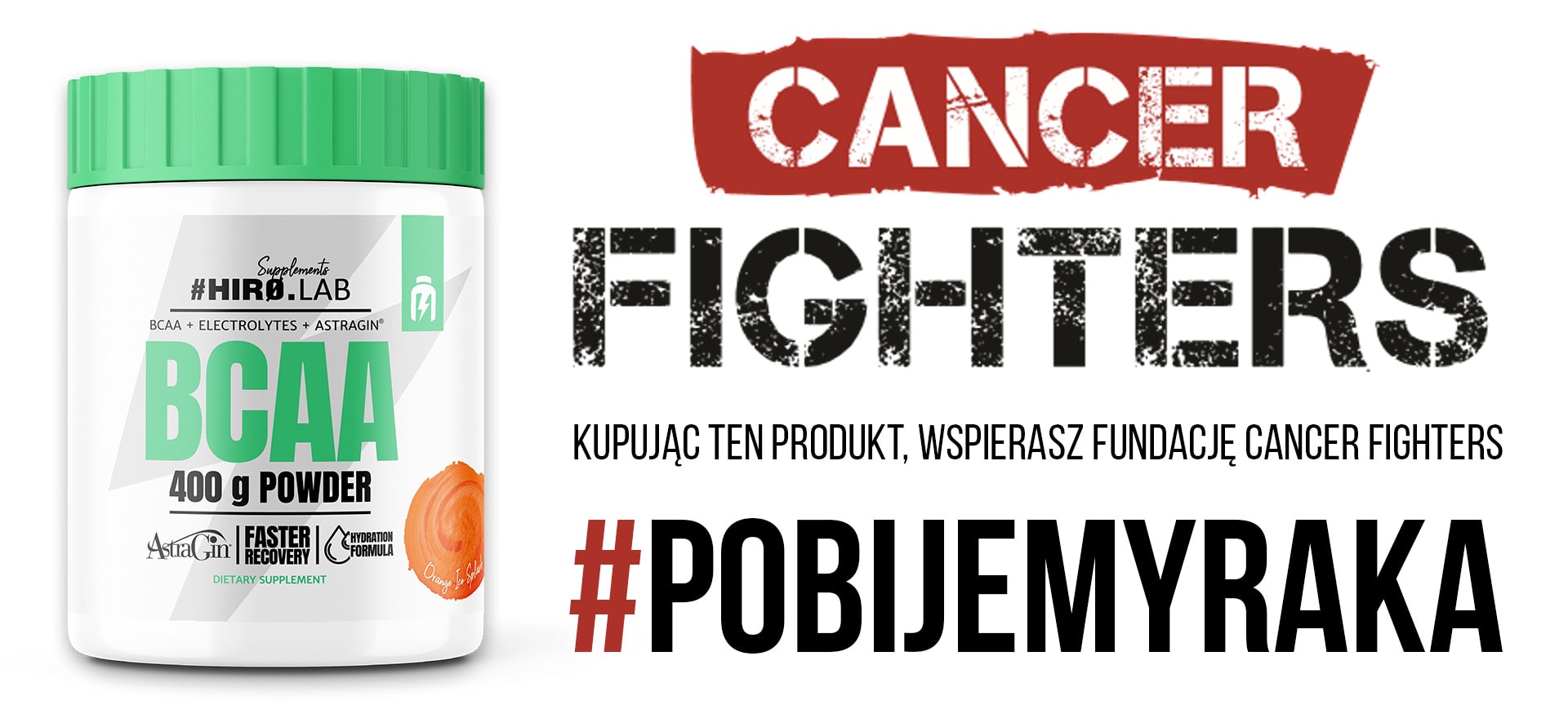 hiro.lab bcaa powder 400g orange budowanie masy mięśniowej