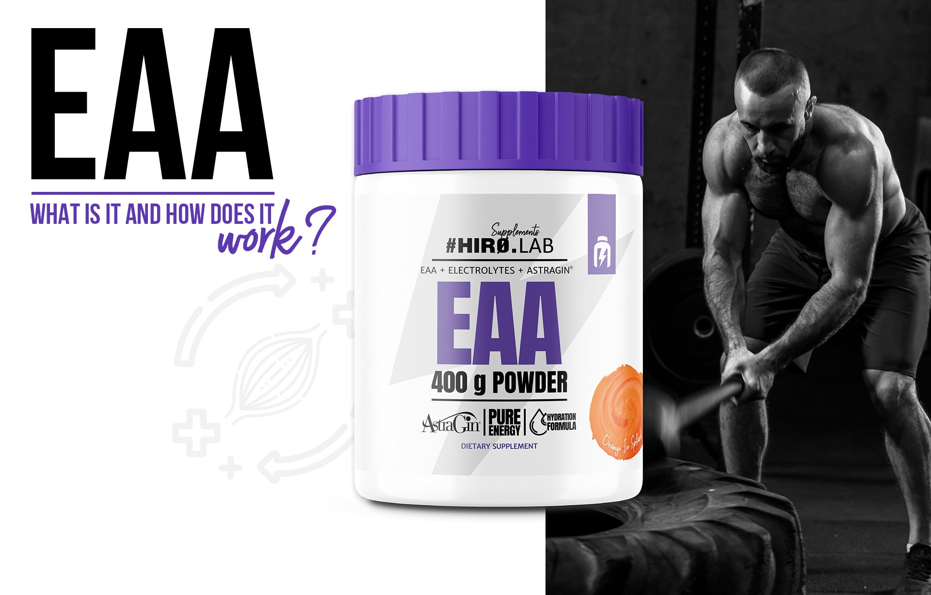 HIRO.LAB EAA 400g Sport Training orange