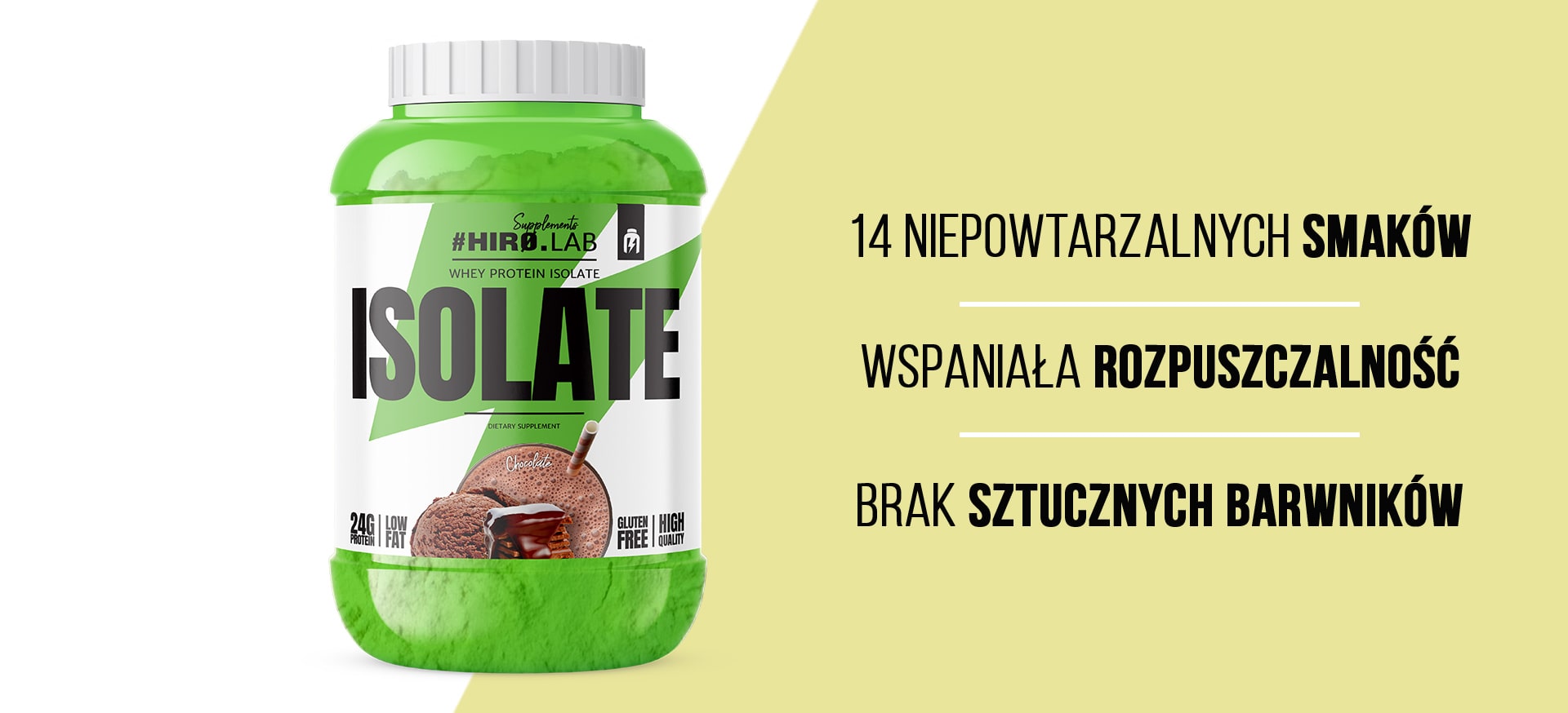 HIRO.LAB Whey Protein Isolate - 1800g