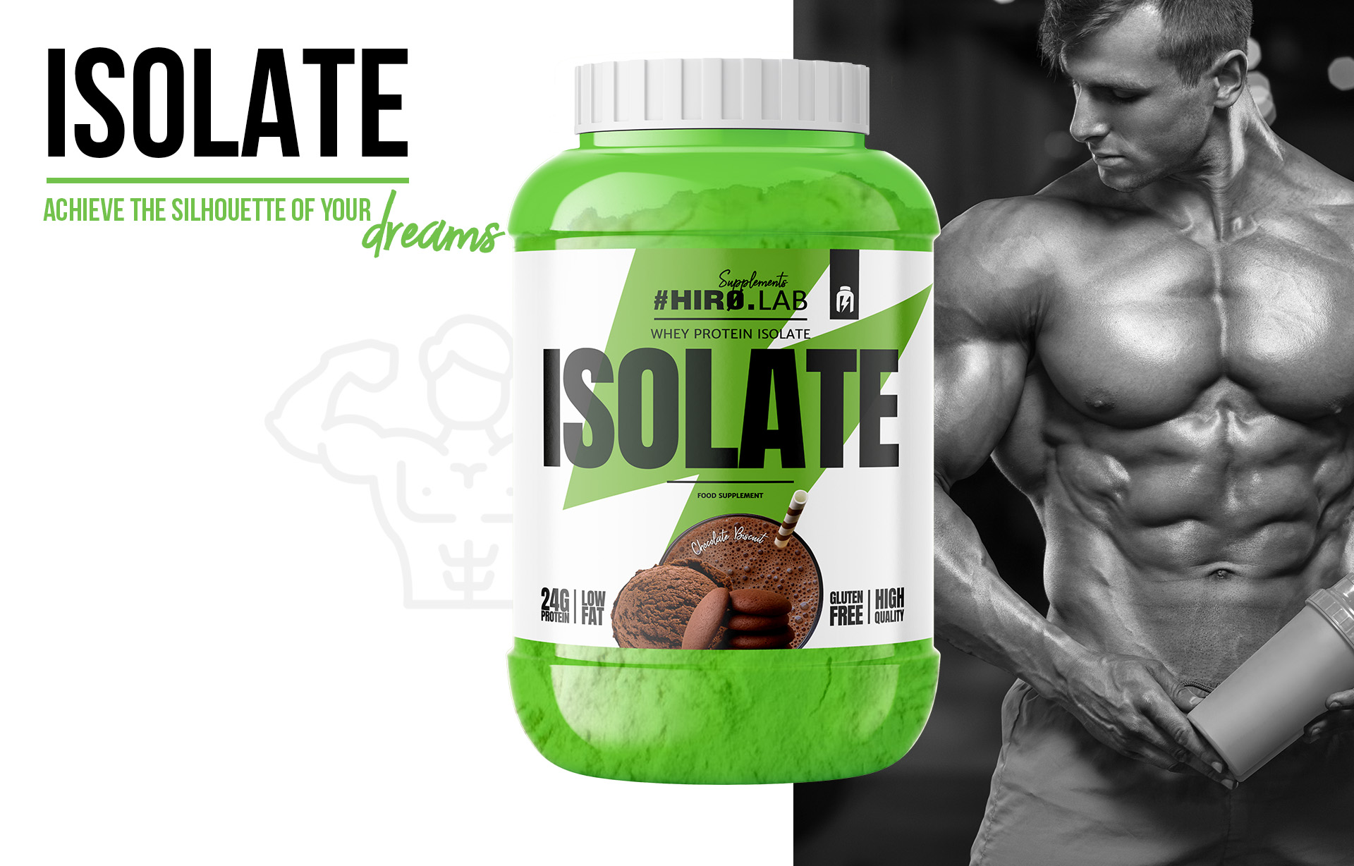 HIRO.LAB Whey Protein Isolate - 1800g sklep_hirolab_isolate_1800g_chocolate_biscuit_2