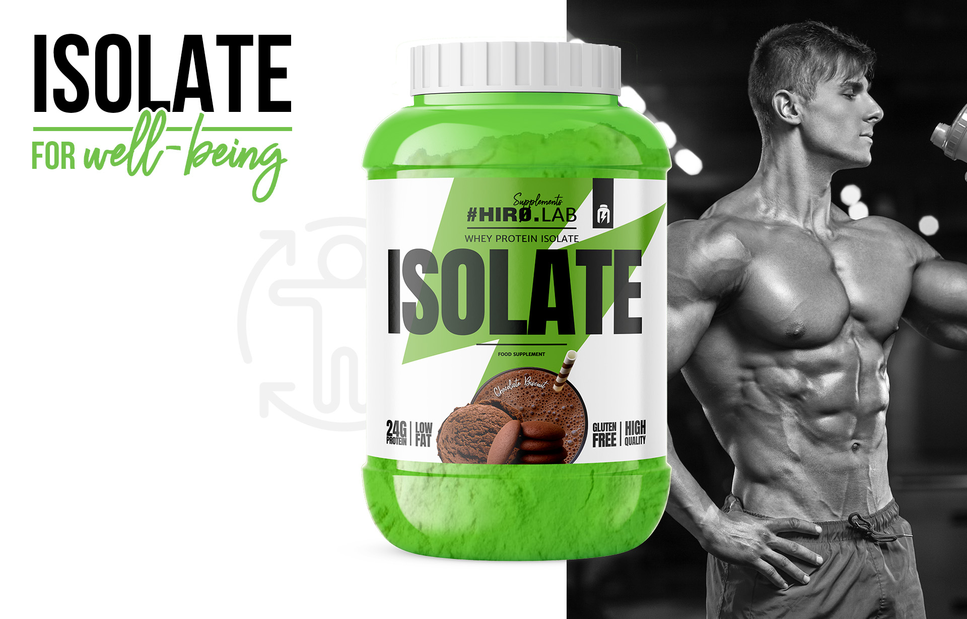 HIRO.LAB Whey Protein Isolate - 1800g sklep_hirolab_isolate_1800g_chocolate_biscuit_4