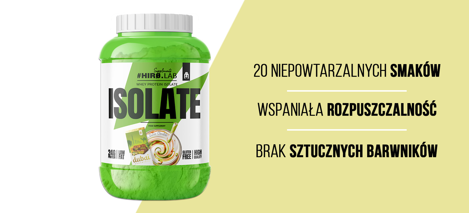 HIRO.LAB Whey Protein Isolate - 1800g sklep_hirolab_isolate_1800g_dubai_chocolate_1