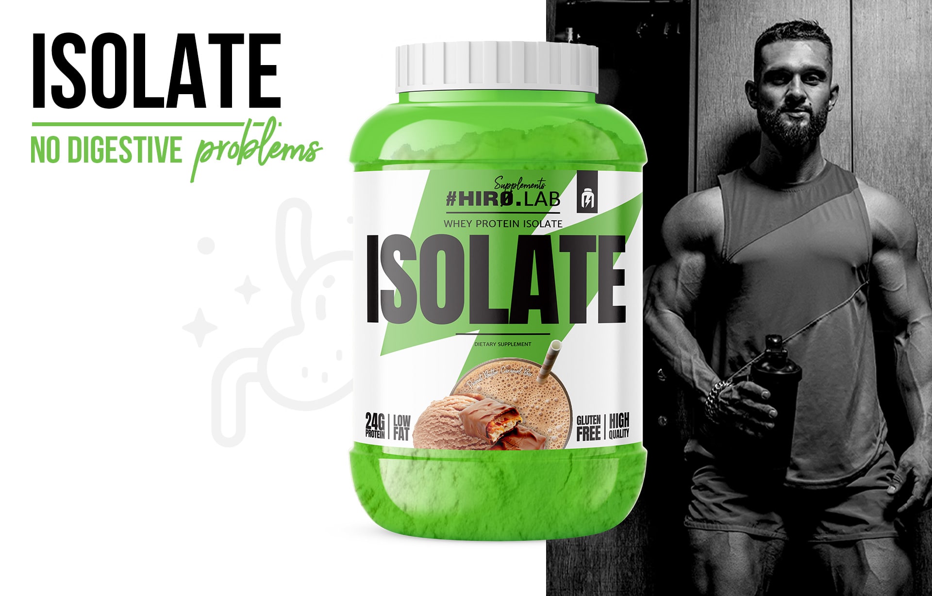 HIRO.LAB Whey Protein Isolate 1800g białko