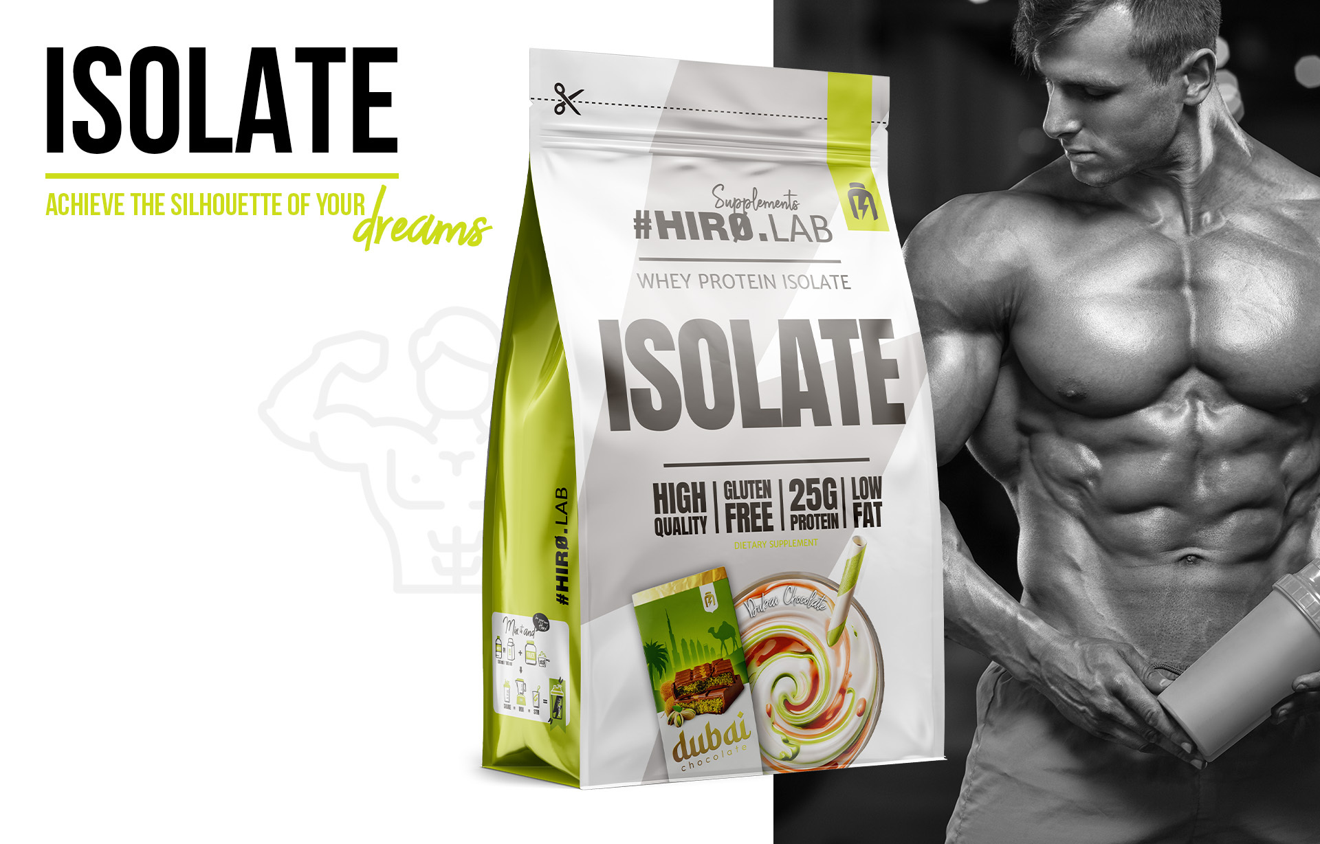 HIRO.LAB Whey Protein Isolate - 700g sklep_hirolab_isolate_700g_Dubai_Chocolate_2