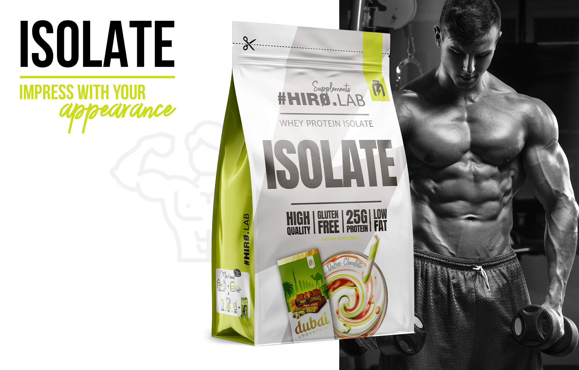 HIRO.LAB Whey Protein Isolate - 700g sklep_hirolab_isolate_700g_Dubai_Chocolate_6