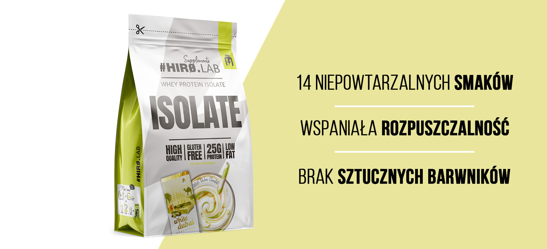HIRO.LAB Whey Protein Isolate – 700 g sklep_hirolab_isolate_700g_White_Dubai_Chocolate