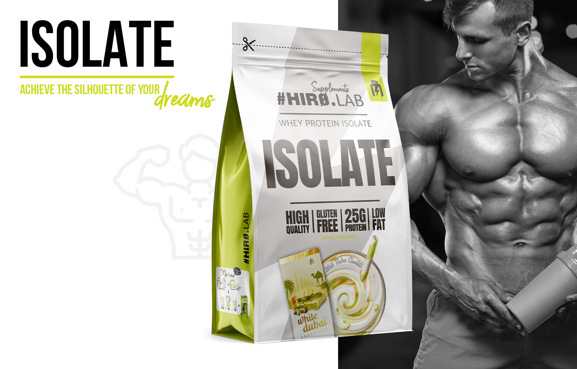 HIRO.LAB Whey Protein Isolate – 700 g sklep_hirolab_isolate_700g_Whitedubai_Chocolate_2
