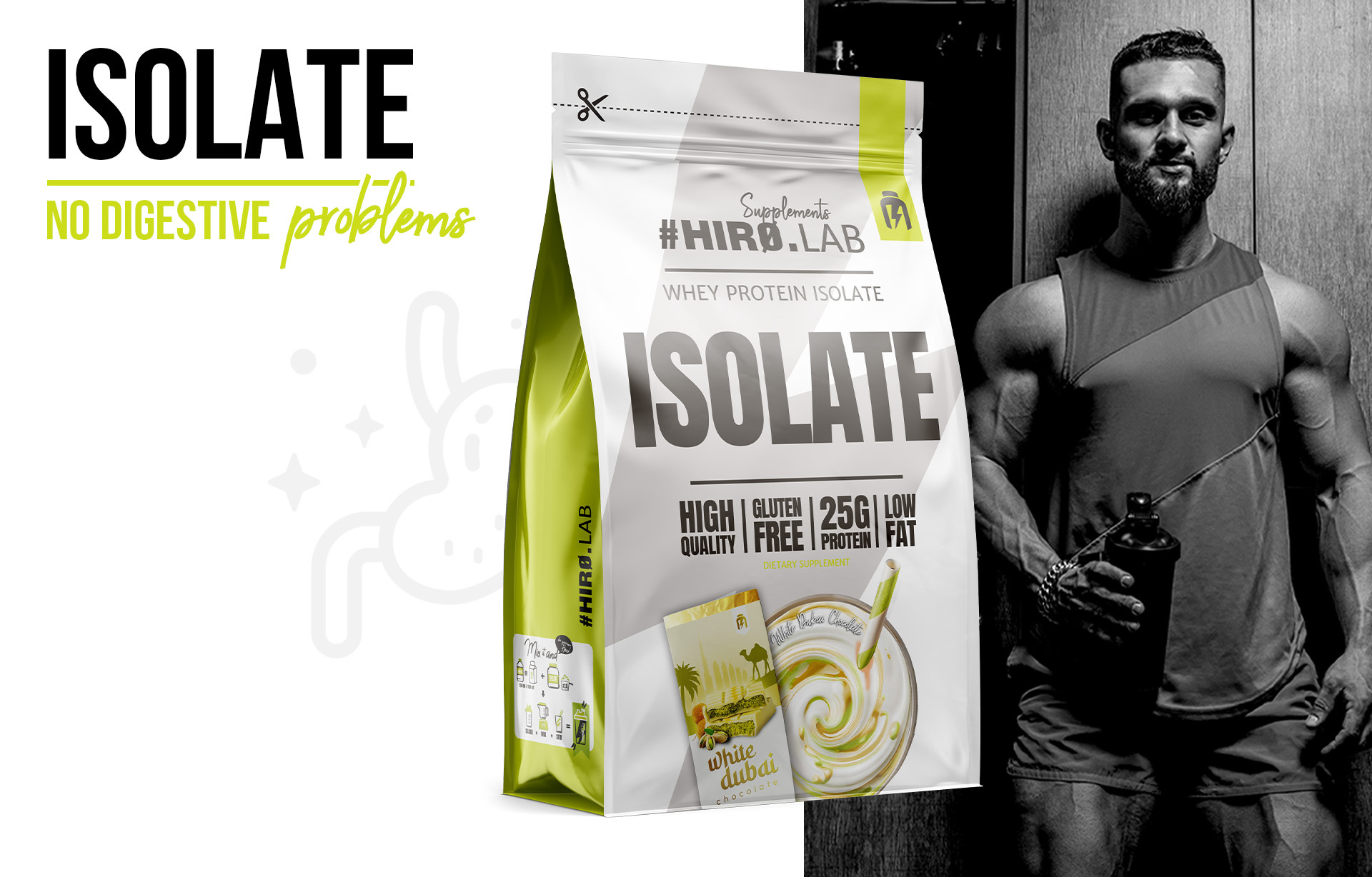 HIRO.LAB Whey Protein Isolate – 700 g sklep_hirolab_isolate_700g_Whitedubai_Chocolate_3