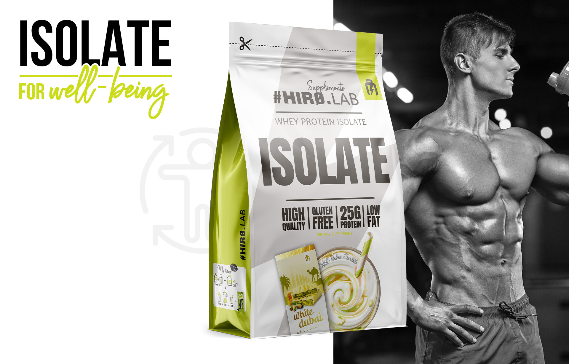 HIRO.LAB Whey Protein Isolate – 700 g sklep_hirolab_isolate_700g_Whitedubai_Chocolate_4