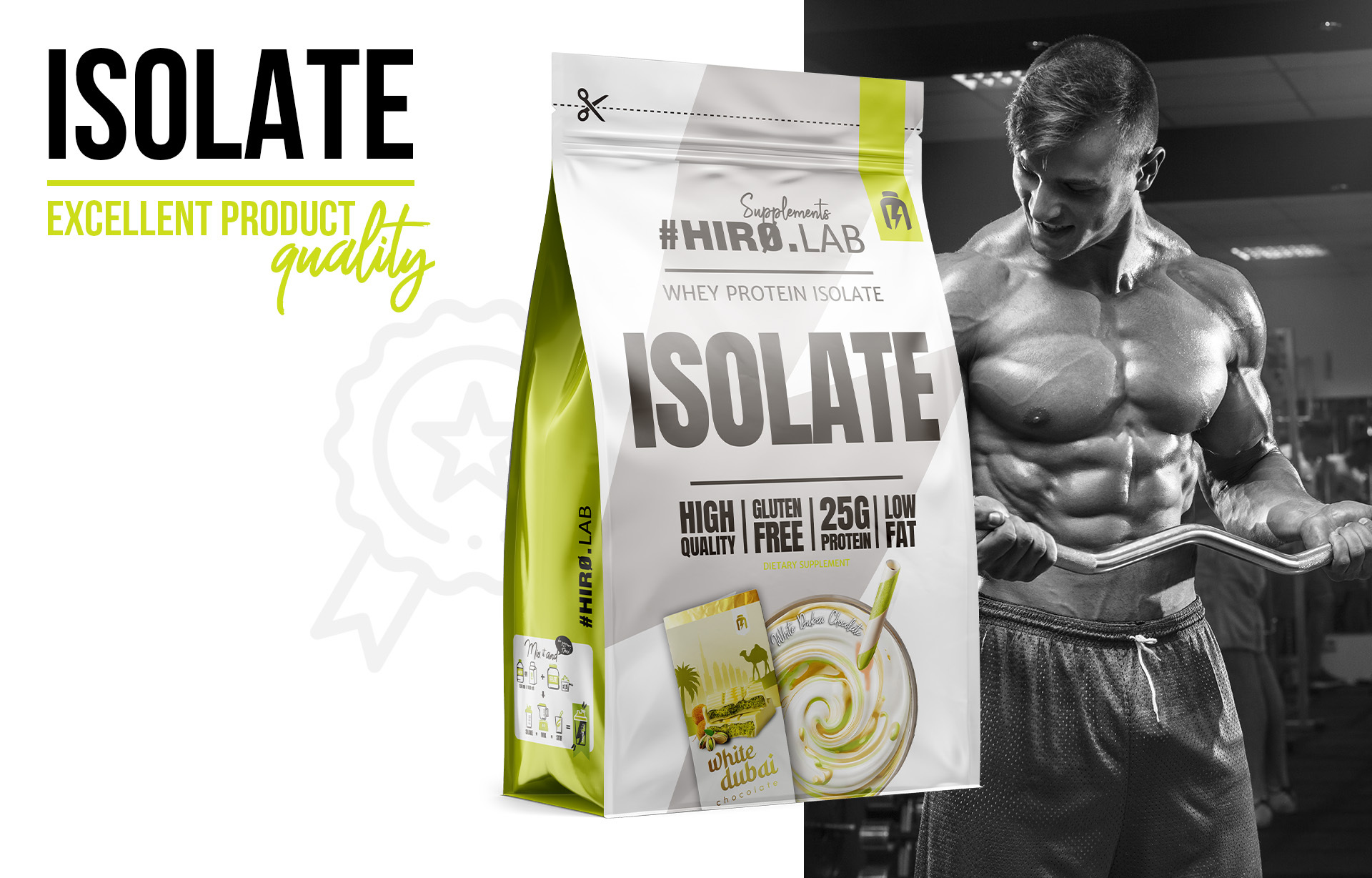 HIRO.LAB Whey Protein Isolate – 700 g sklep_hirolab_isolate_700g_Whitedubai_Chocolate_7