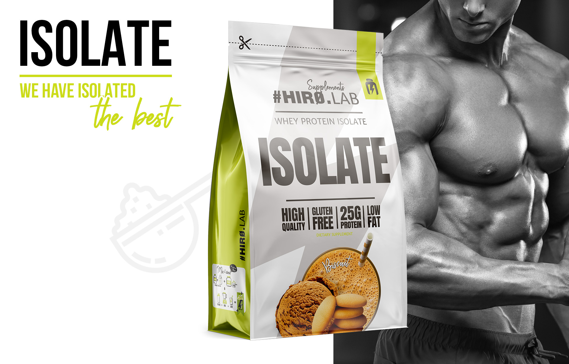 HIRO.LAB Whey Protein Isolate - 700 g sklep_hirolab_isolate_700g_biscuit_5