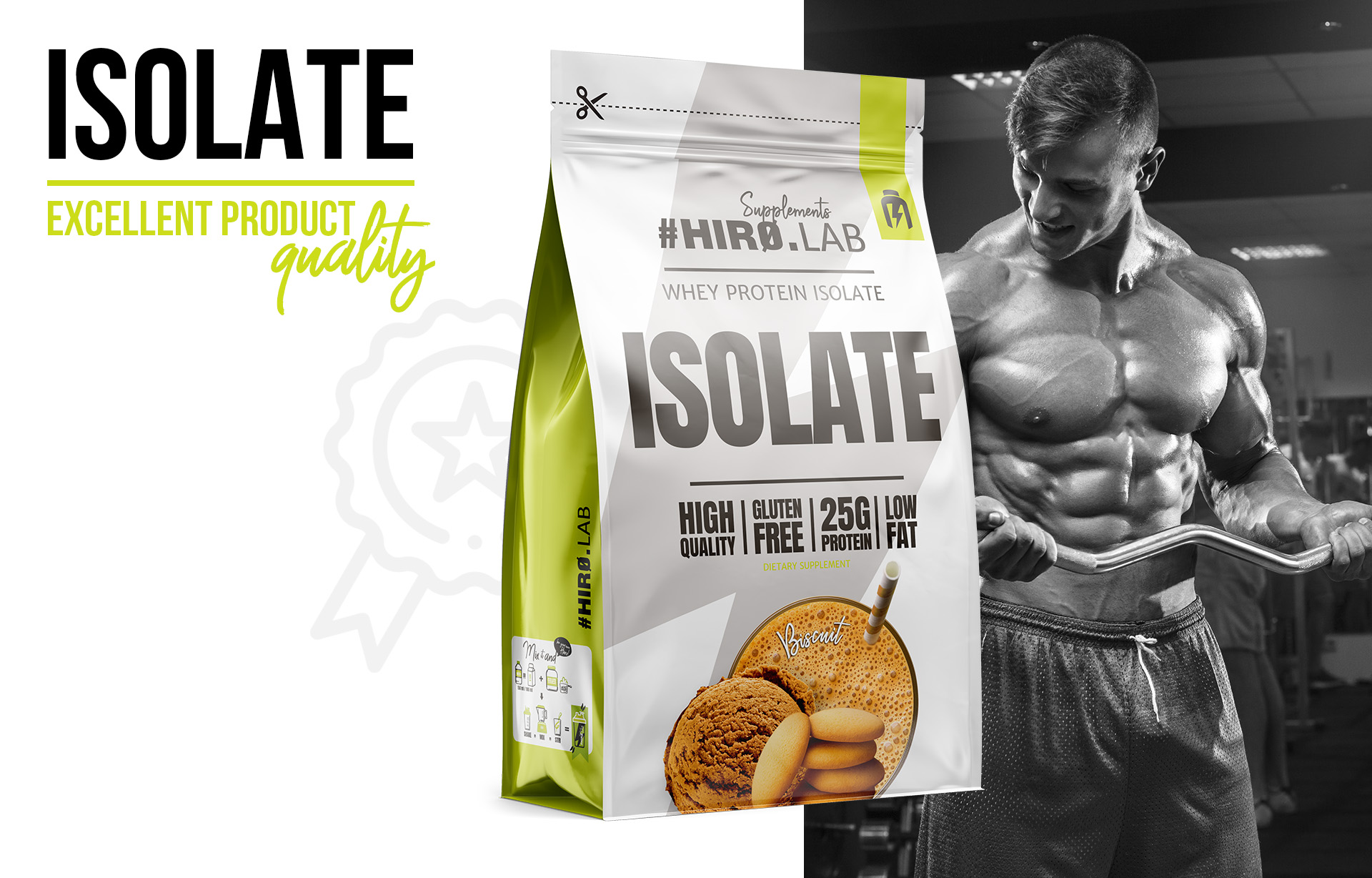 HIRO.LAB Whey Protein Isolate - 700 g sklep_hirolab_isolate_700g_biscuit_7