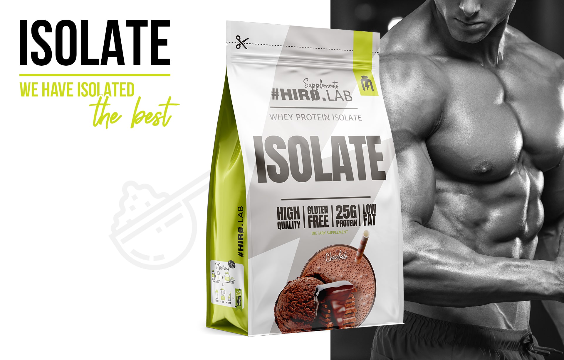 Hiro Lab Isolat Schokolade