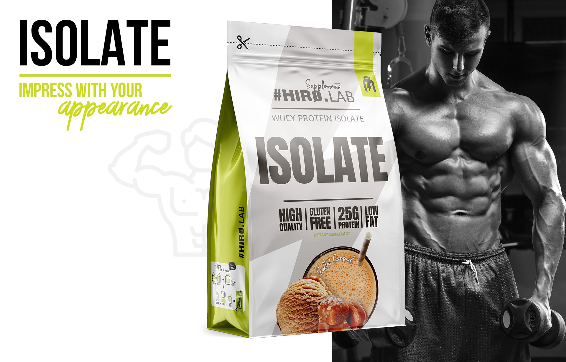 Hiro.Lab Whey Protein Isolat 700g 86g Protein