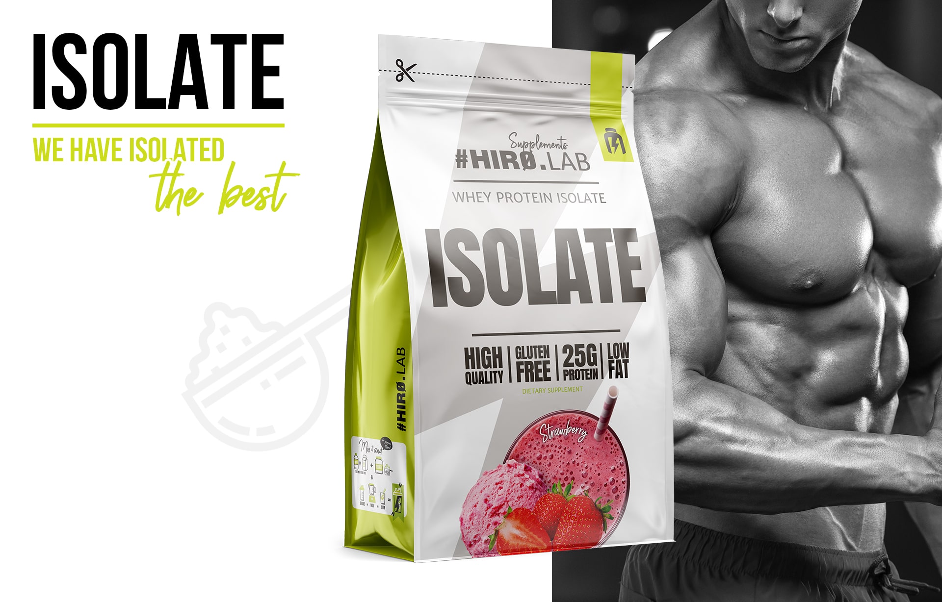 Hero.Lab Whey Protein Isolate Strawberry