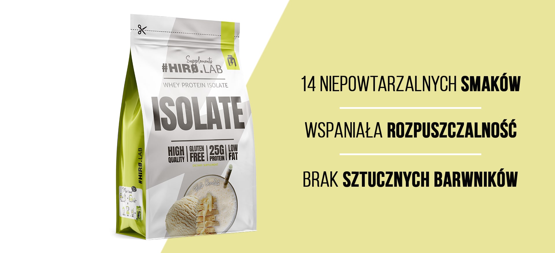 Whey Protein Isolat weiße Schokolade 700g