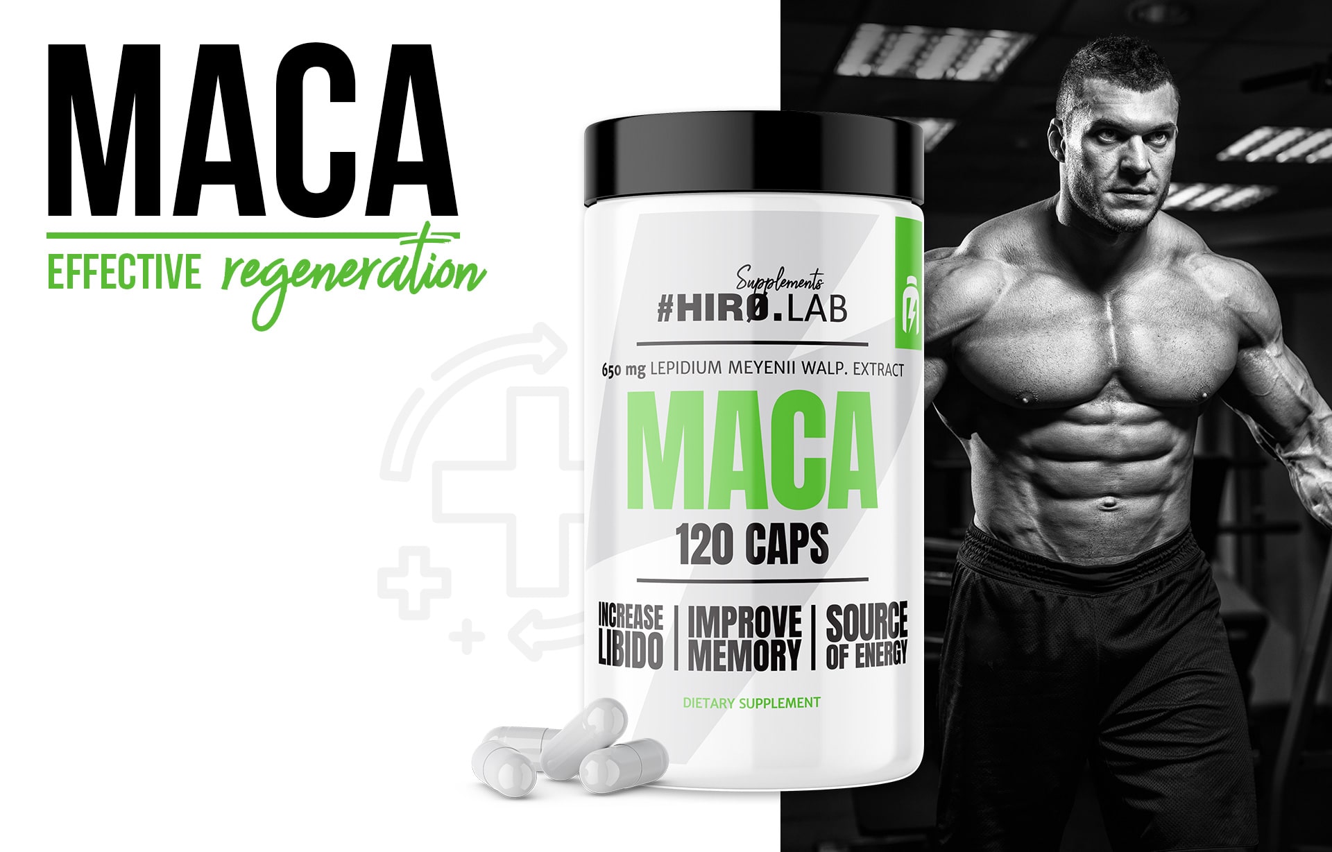 HIRO.LAB Maca - 120caps. sexuelle Fitness