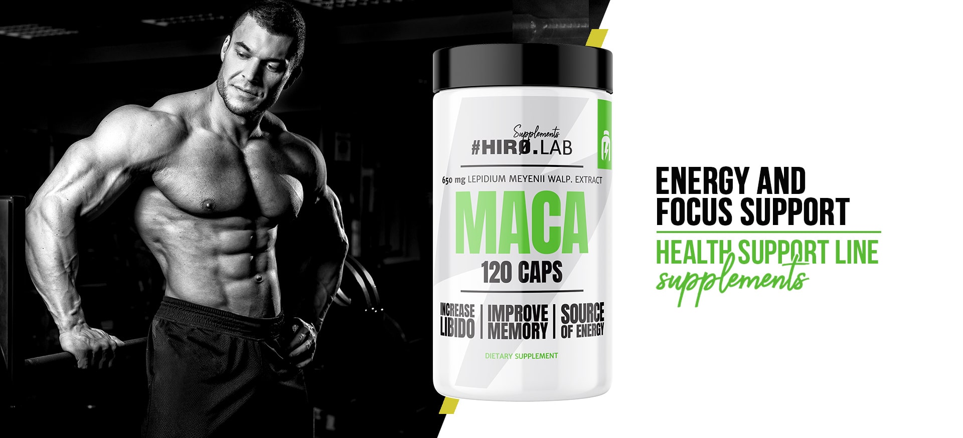 HIRO.LAB Maca - 120caps. Wohlbefinden