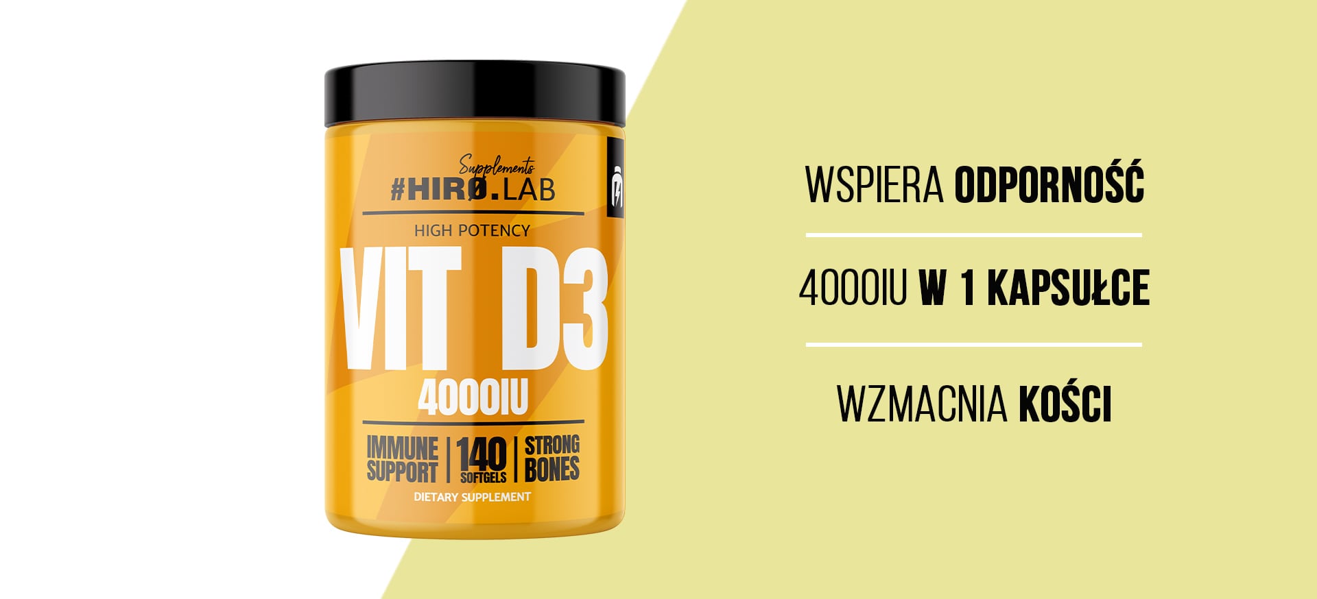 HIRO.LAB Vitamin D3 4000IU - 140 softgels