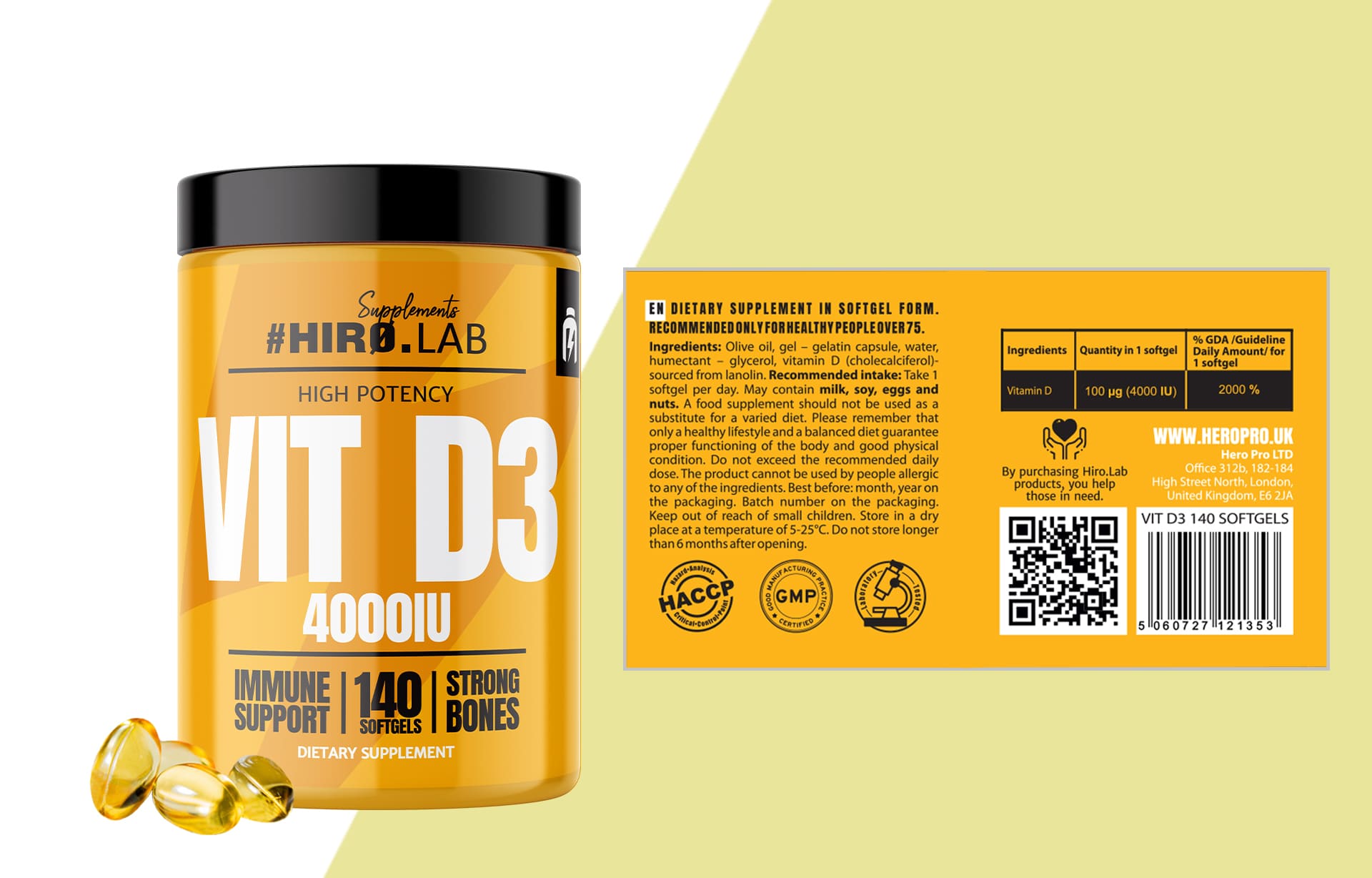 Vitamin D3 in Form von weichen Kapseln