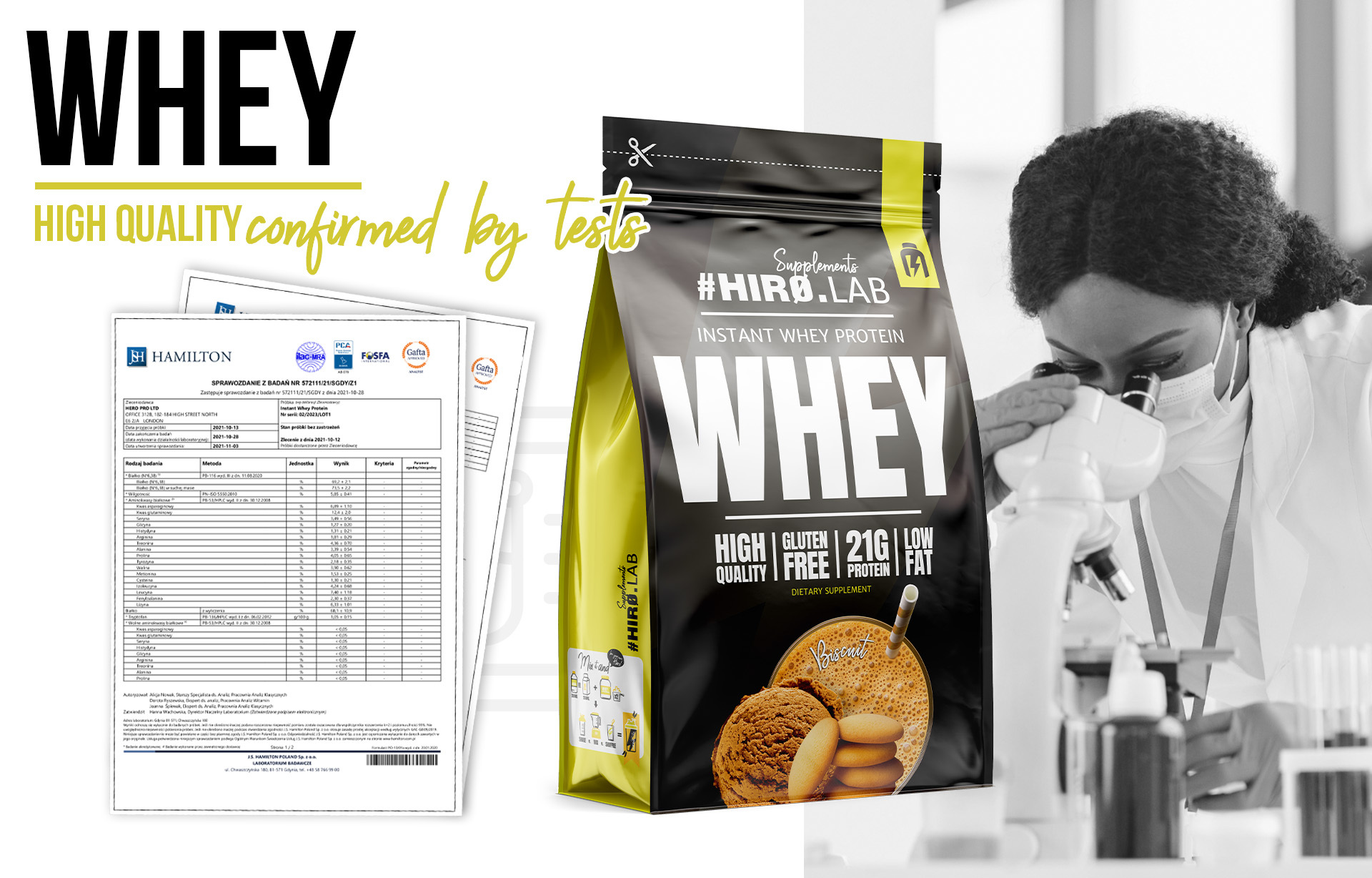 HIRO.LAB Instant Whey Protein - 750g 