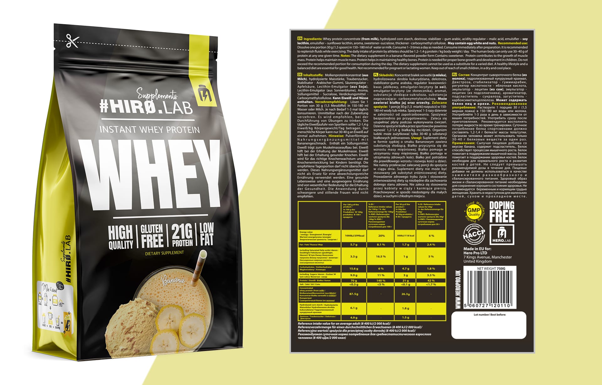 Lifestyle Hiro.Lab banana Zutaten