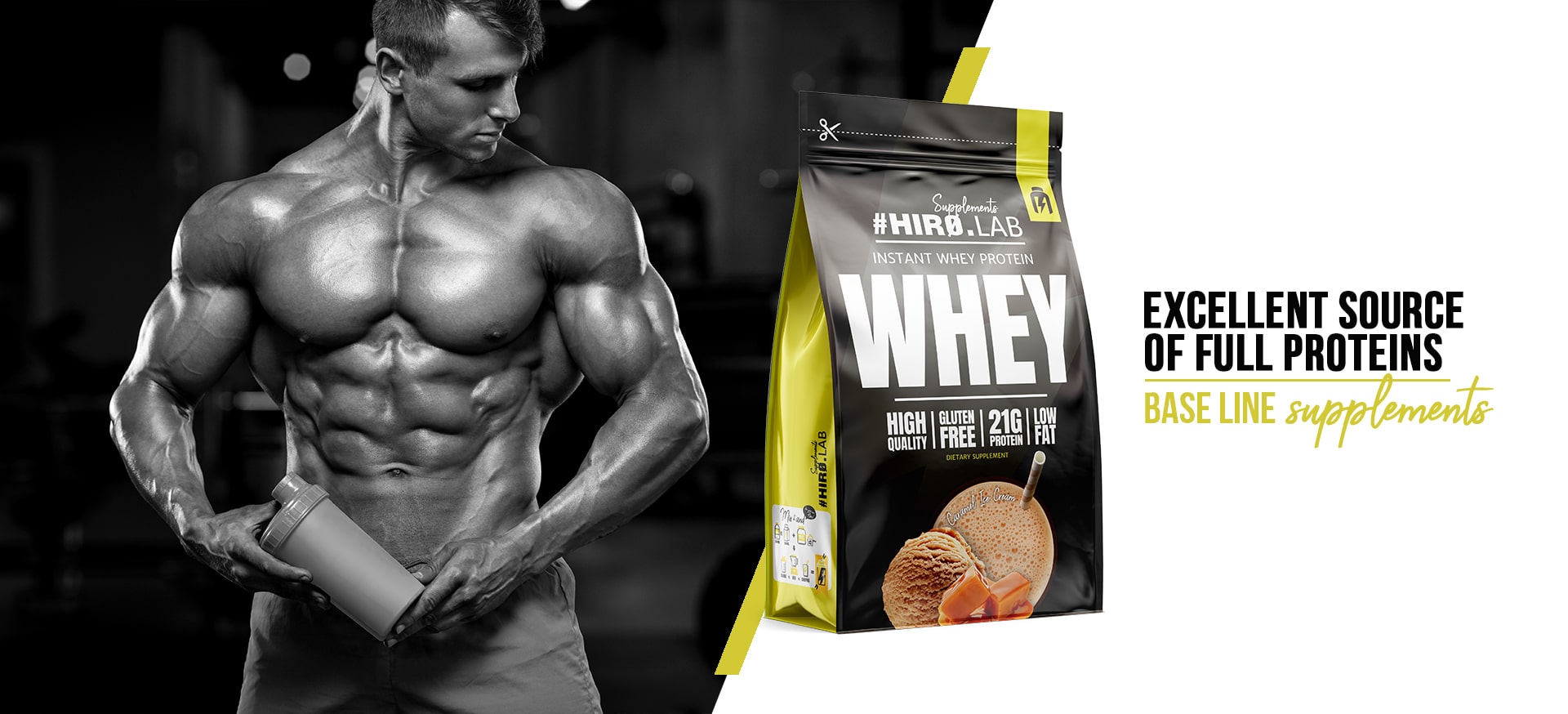 Lifestyle Hiro.Lab caramel ice cream Protein