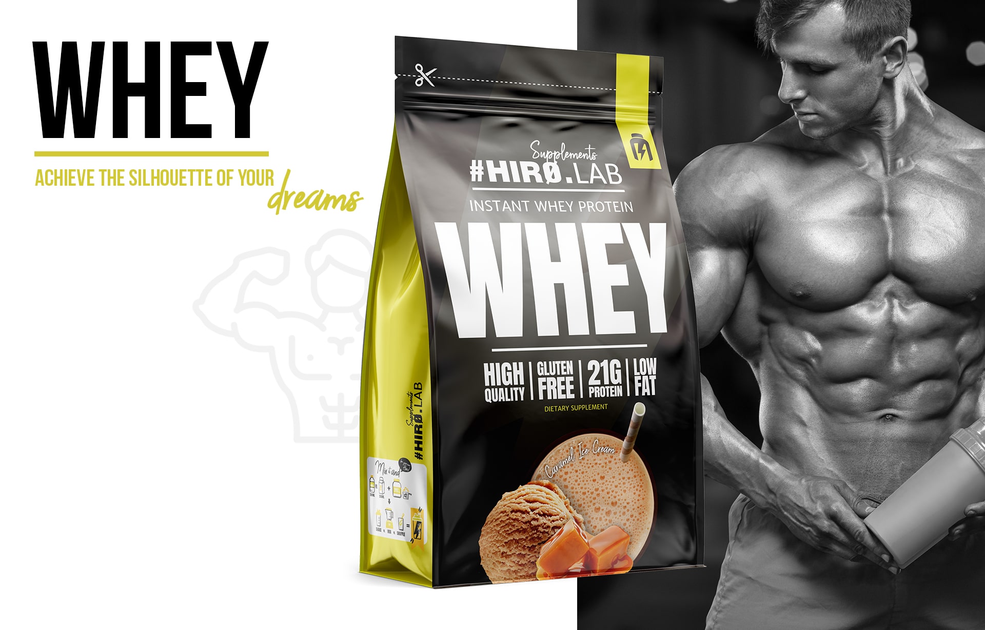 Lifestyle Whey caramel ice cream