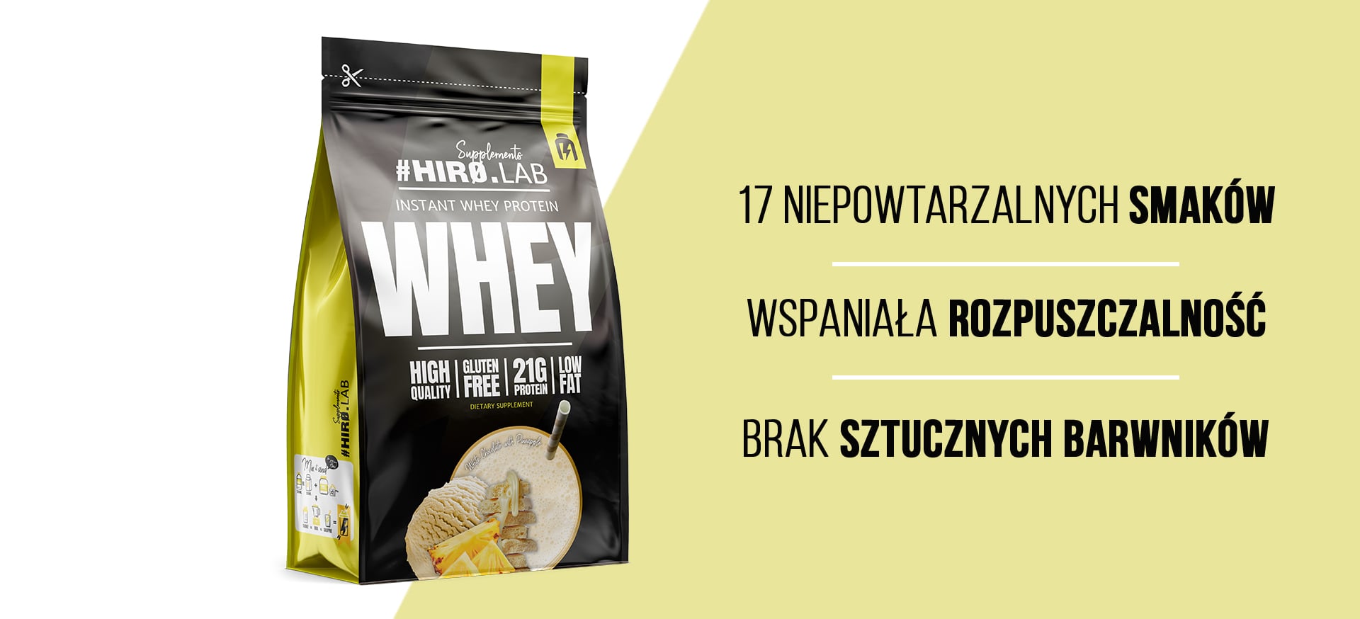 Instant Whey Protein white chocolate pineapple