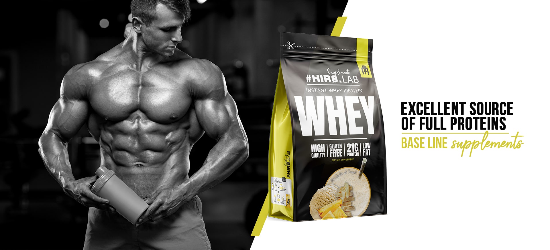 Lifestyle Hiro.Lab white chocolate pineapple białko