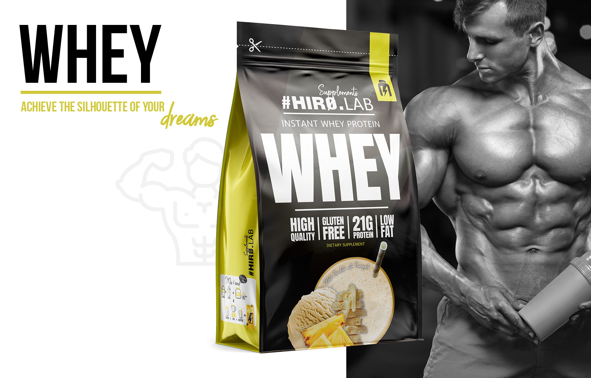 Lifestyle Whey white chocolate pineapple