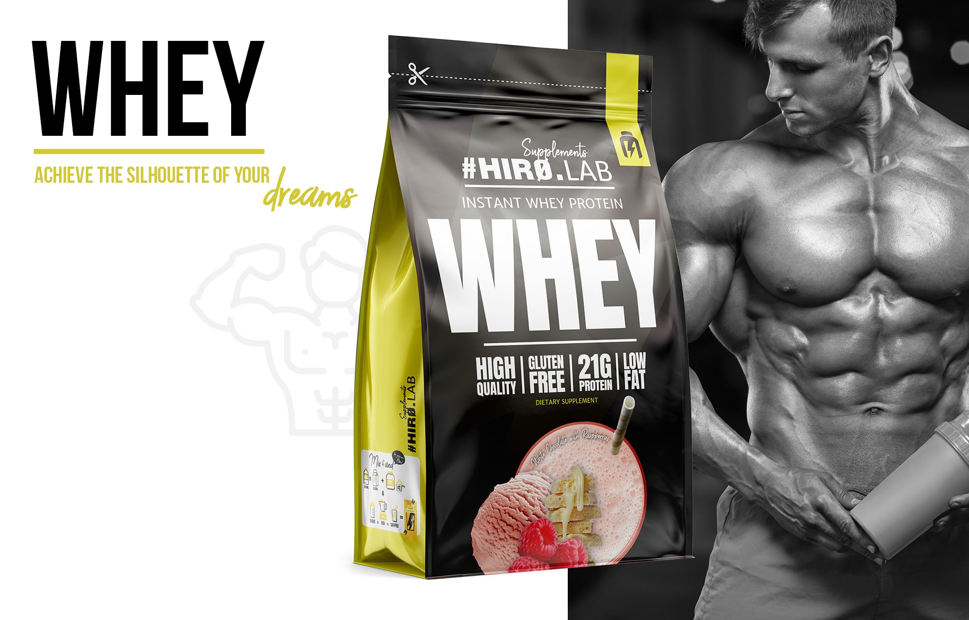 Lifestyle Whey white chocolate raspberry
