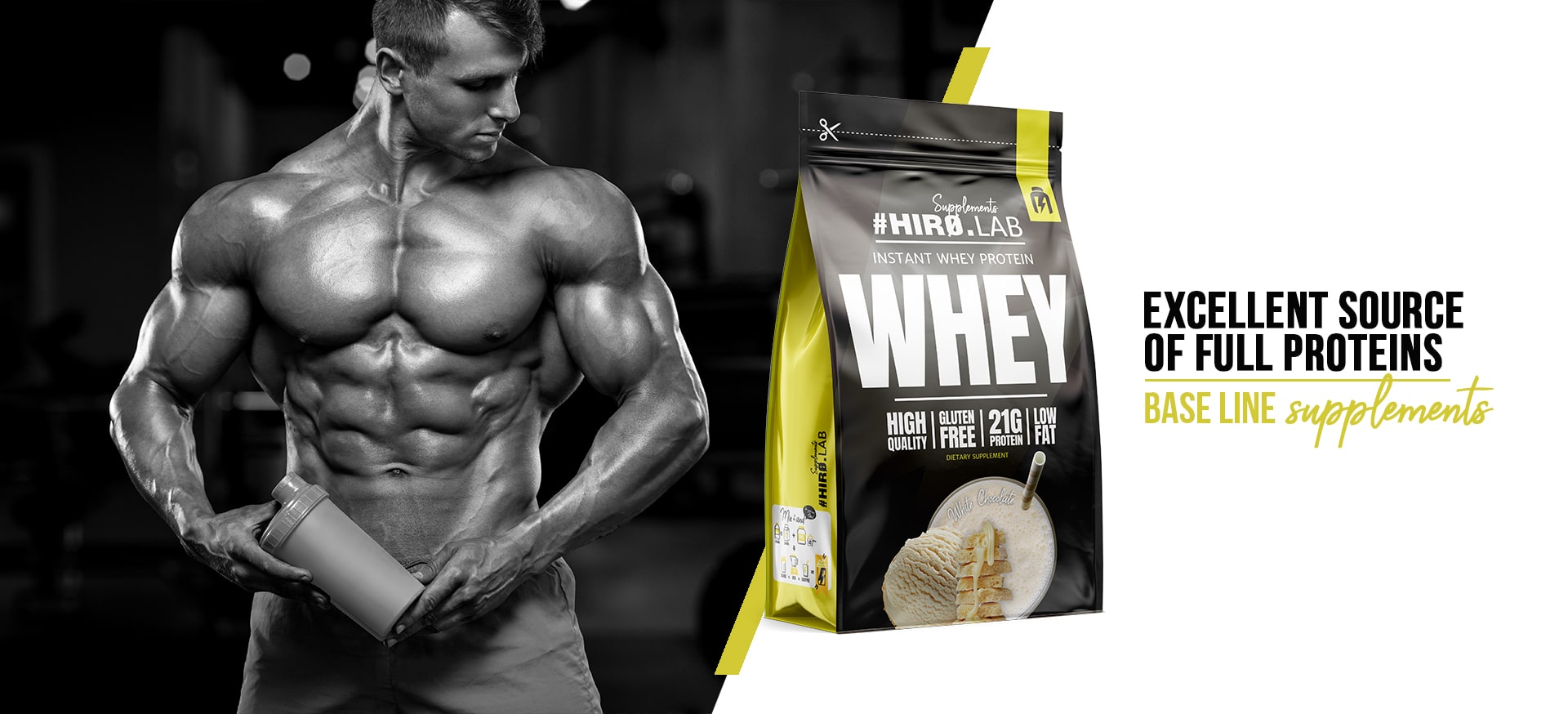 Lifestyle Hiro.Lab white chocolate Protein