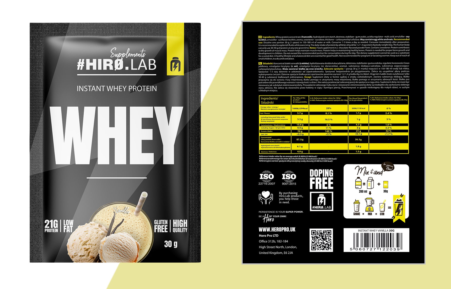 Instant Whey Protein vanilla
