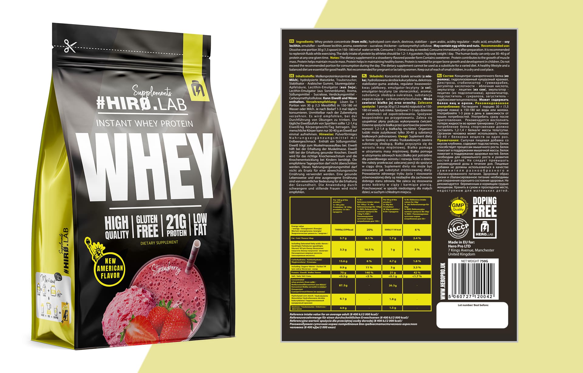 Instant Whey Protein vanilla